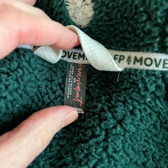 FP Movement by Free People Mountain High fleece jacket Evergreen small - Picture 3 of 5